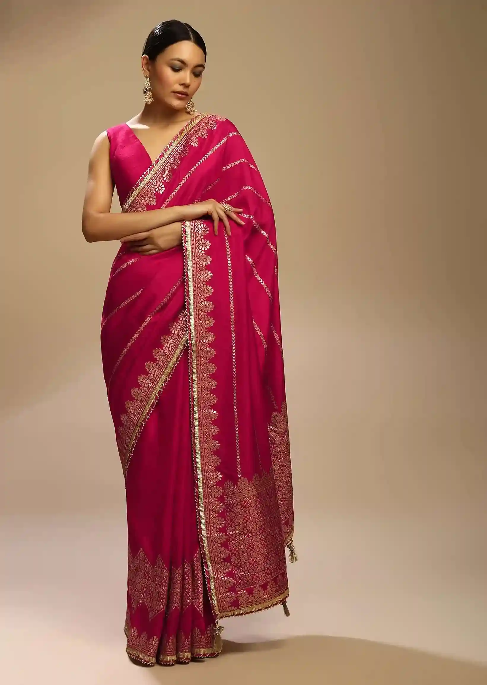 Regal Red Saree – A Timeless Ode to Heritage and Glamour - Image 6