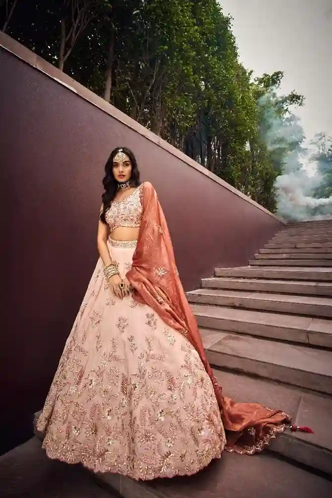 Viscose Embroidered Lehenga Choli - Image 3