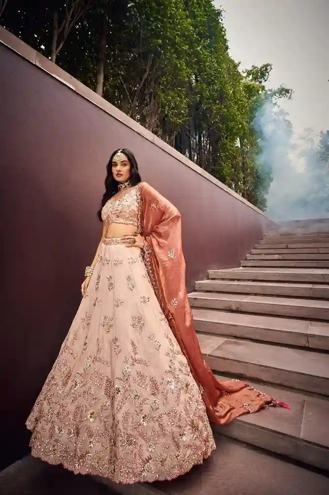 Viscose Embroidered Lehenga Choli - Image 2