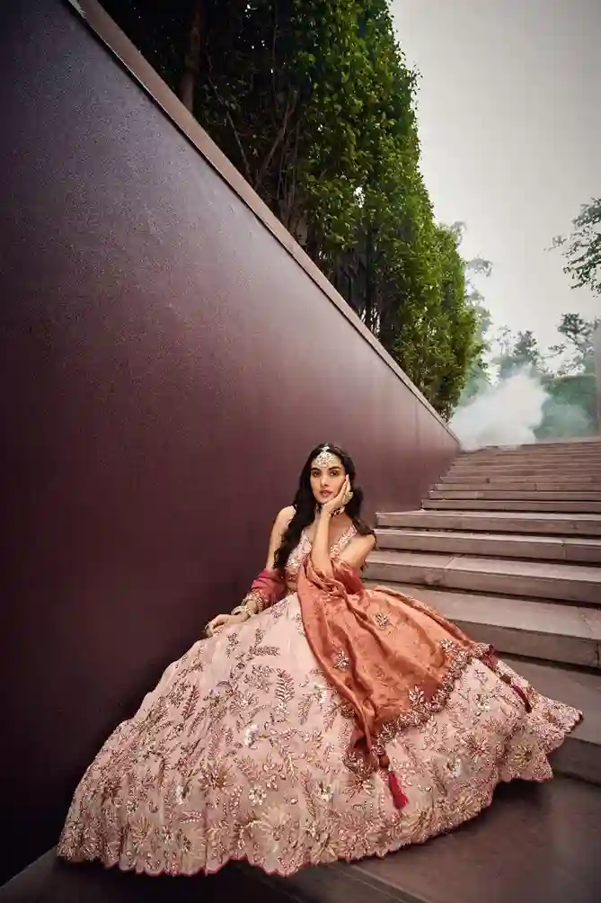 Viscose Embroidered Lehenga Choli - Image 4