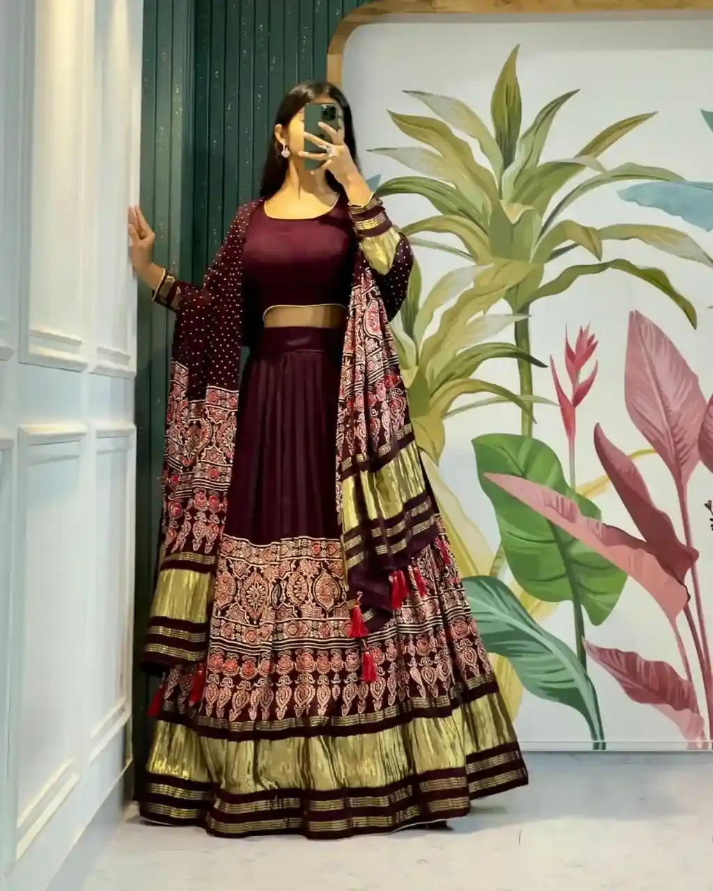 Midnight Gold Luxe Chaniya Choli – Royal Trade Edition - Image 4