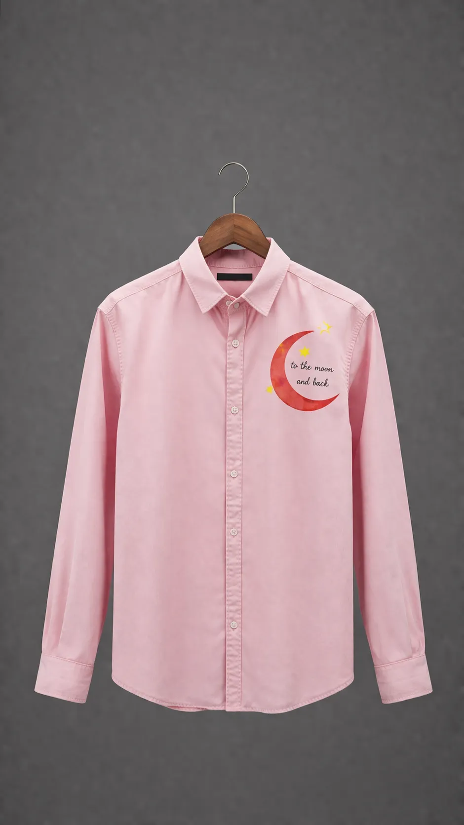 Boys Printed Casual Shirt – Trendy Moon Print Stylish Shirt