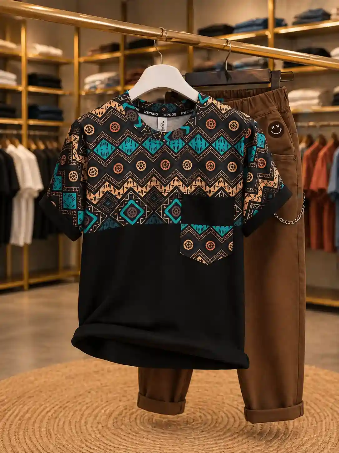 Men’s Casual Wear Combo – Printed T-Shirt with Trendy Chinos - Image 2