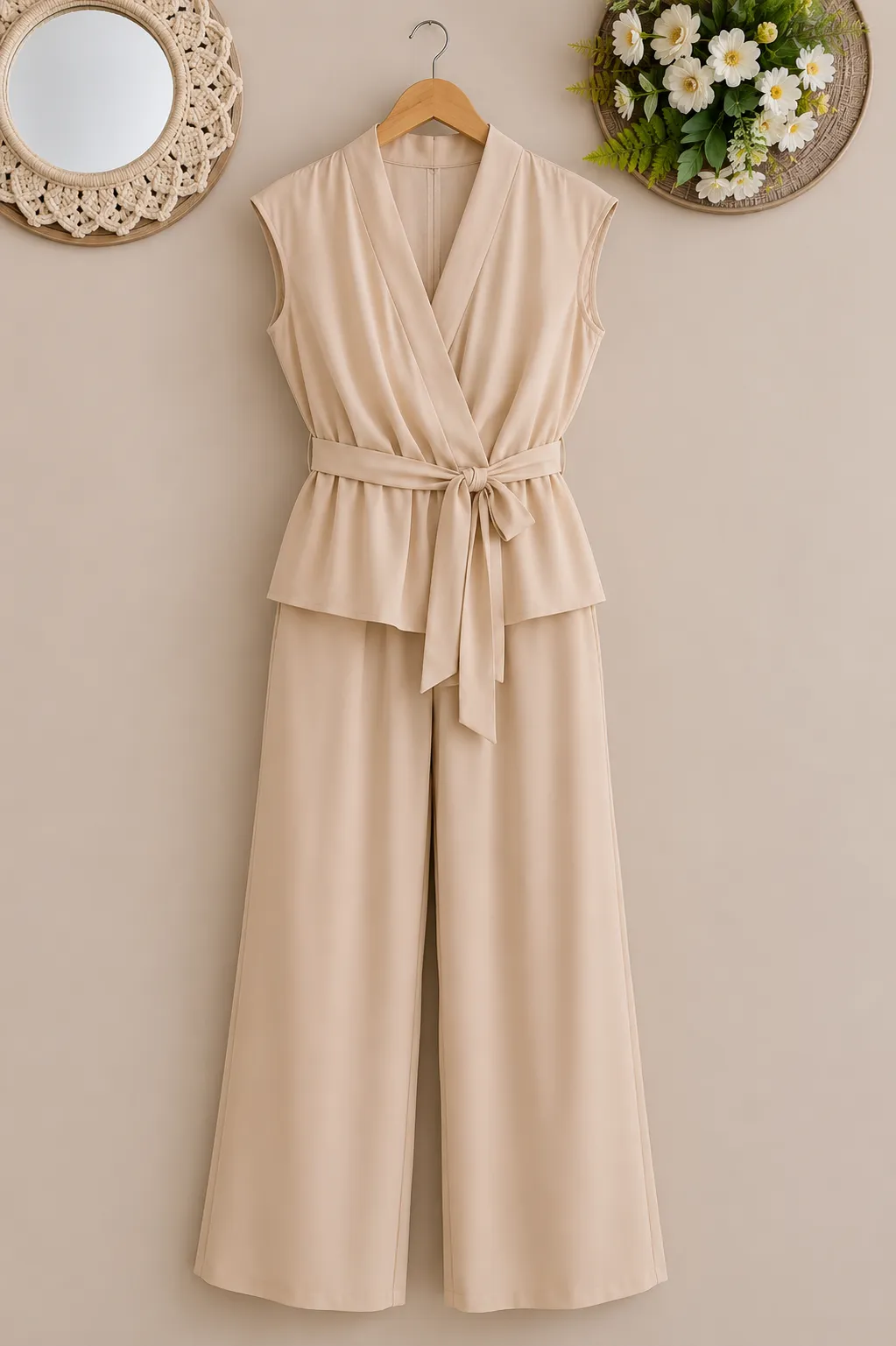 Women’s Elegant Sleeveless Co-Ord Set