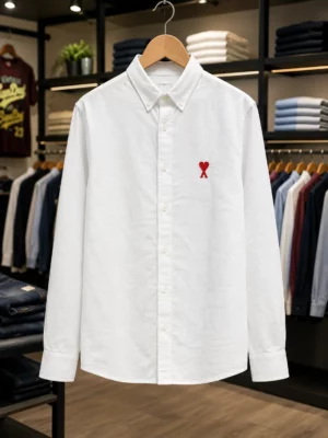 Men’s White Long Sleeve Fashion Shirt59