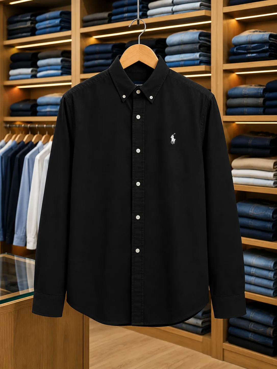 Men’s Espresso Brown Signature Casual Shirt - Image 2